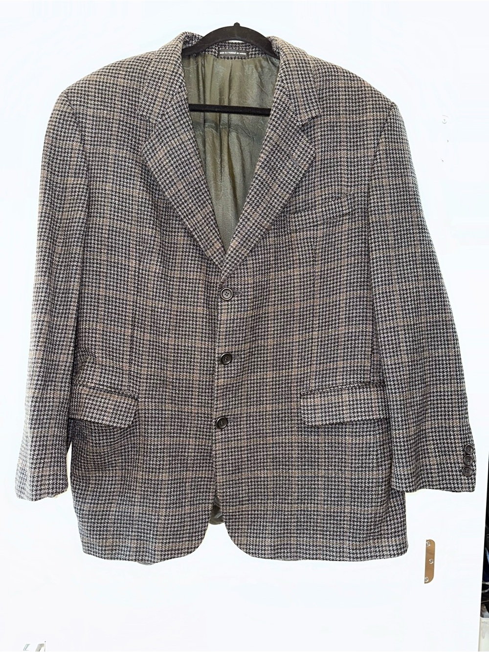 Oscar de la Renta Gray Glen Plaid Sport Coat